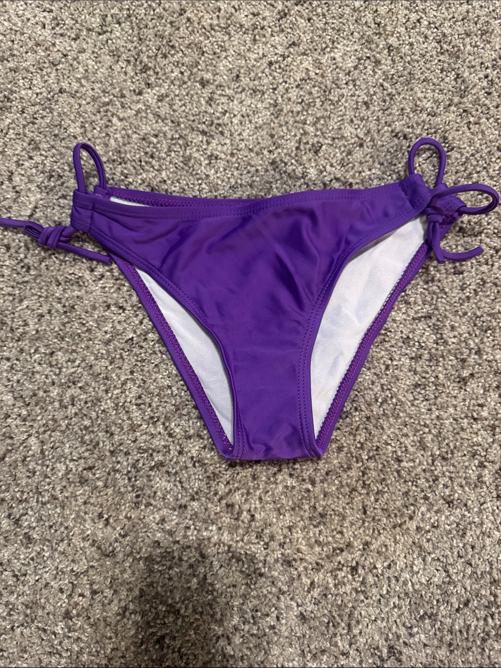 Women's Purple Tie-Side Bikini Bottom - Sleek Swimwear